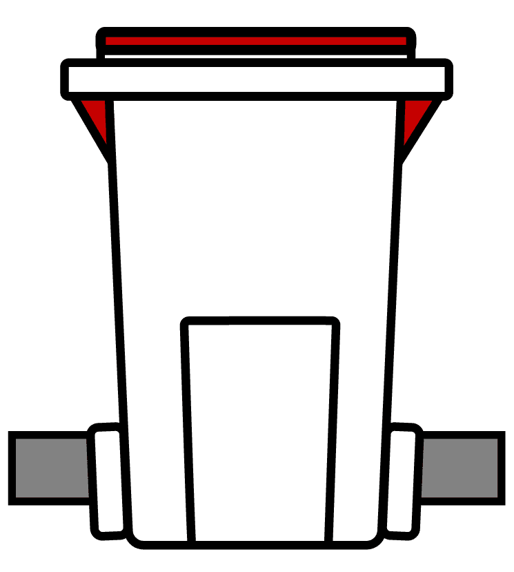 Trash Tight - roll to curb for pickup